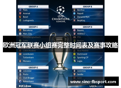 欧洲冠军联赛小组赛完整时间表及赛事攻略