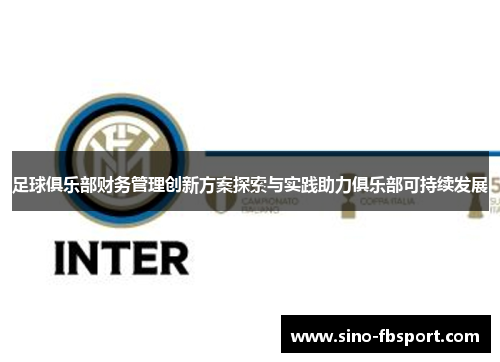 足球俱乐部财务管理创新方案探索与实践助力俱乐部可持续发展